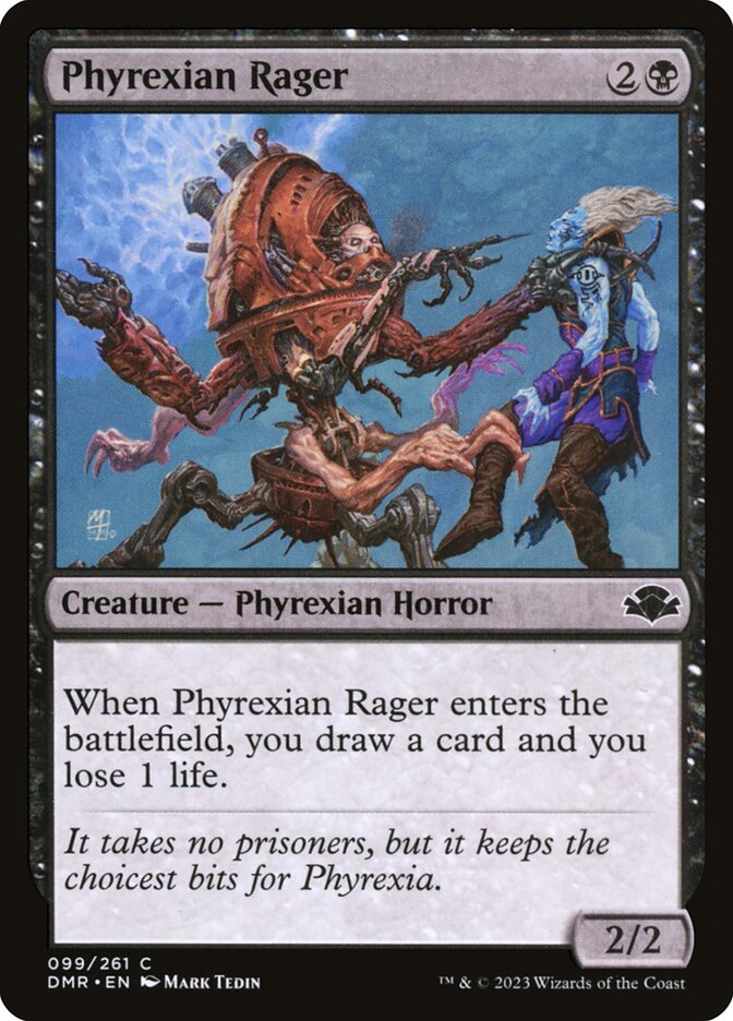 Phyrexian Rager 99/261 (Dominaria Remastered)  - Foil | Good Games Morley