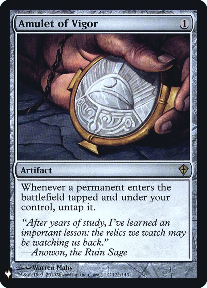 Amulet of Vigor WWK-121/5075 (The List Reprints)  - Foil | Good Games Morley