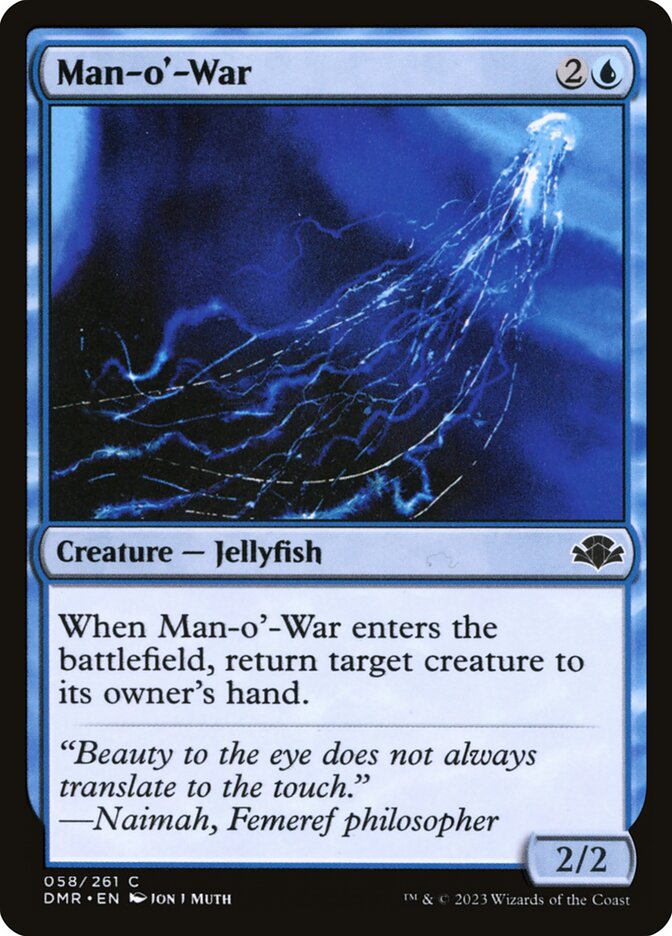Man-o'-War 58/261 (Dominaria Remastered)  - Foil | Good Games Morley