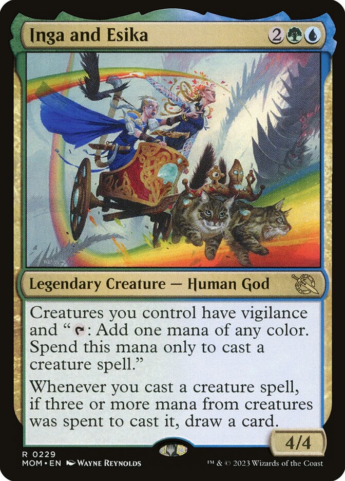 Inga and Esika 229/291 (March of the Machine)  - Foil | Good Games Morley