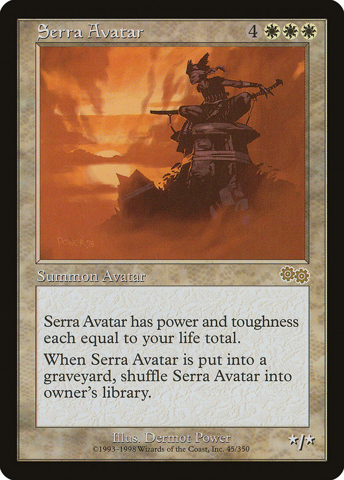 Serra Avatar 45/350 (Urza's Saga)  | Good Games Morley