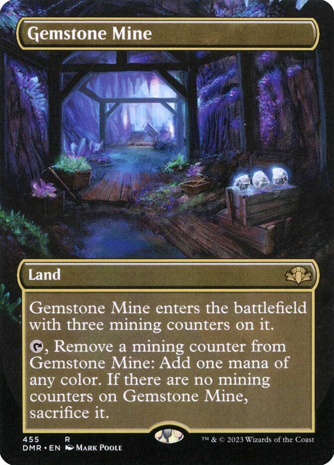 Gemstone Mine 455/261 (Dominaria Remastered)  - Borderless | Good Games Morley