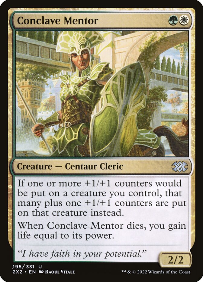 Conclave Mentor 195/331 (Double Masters 2022)  - Foil | Good Games Morley