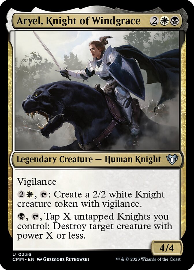 Aryel, Knight of Windgrace 336/451 (Commander Masters)  - Foil | Good Games Morley