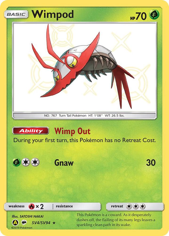 Wimpod SV4/SV94 (Hidden Fates: Shiny Vault)  - Holofoil | Good Games Morley
