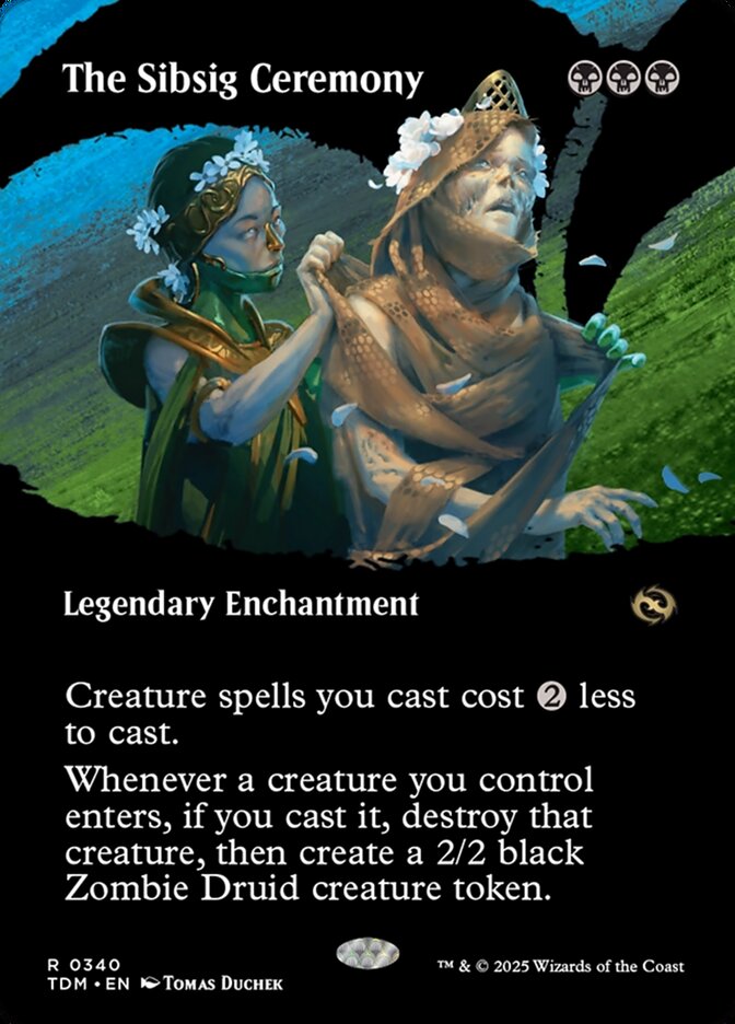 The Sibsig Ceremony 340/291 (Tarkir: Dragonstorm)  - Borderless | Good Games Morley