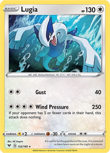 Lugia 132/185 (SWSH04: Vivid Voltage)  - Holofoil | Good Games Morley