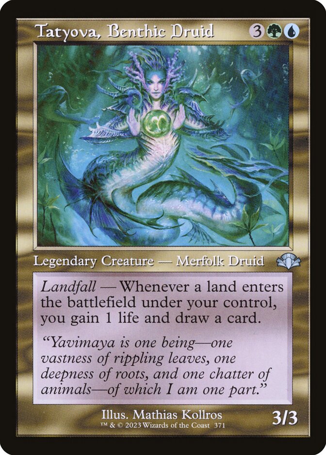 Tatyova, Benthic Druid 371/261 (Dominaria Remastered)  - Retro | Good Games Morley