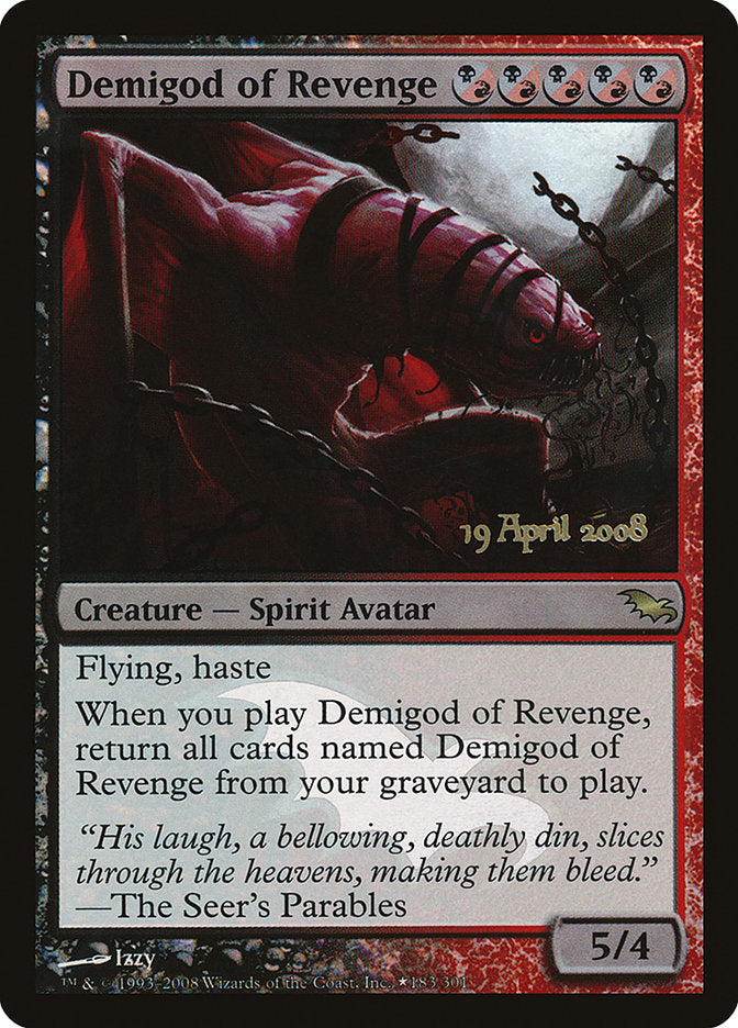 Demigod of Revenge 183★/2 (Prerelease Cards)  - Foil | Good Games Morley