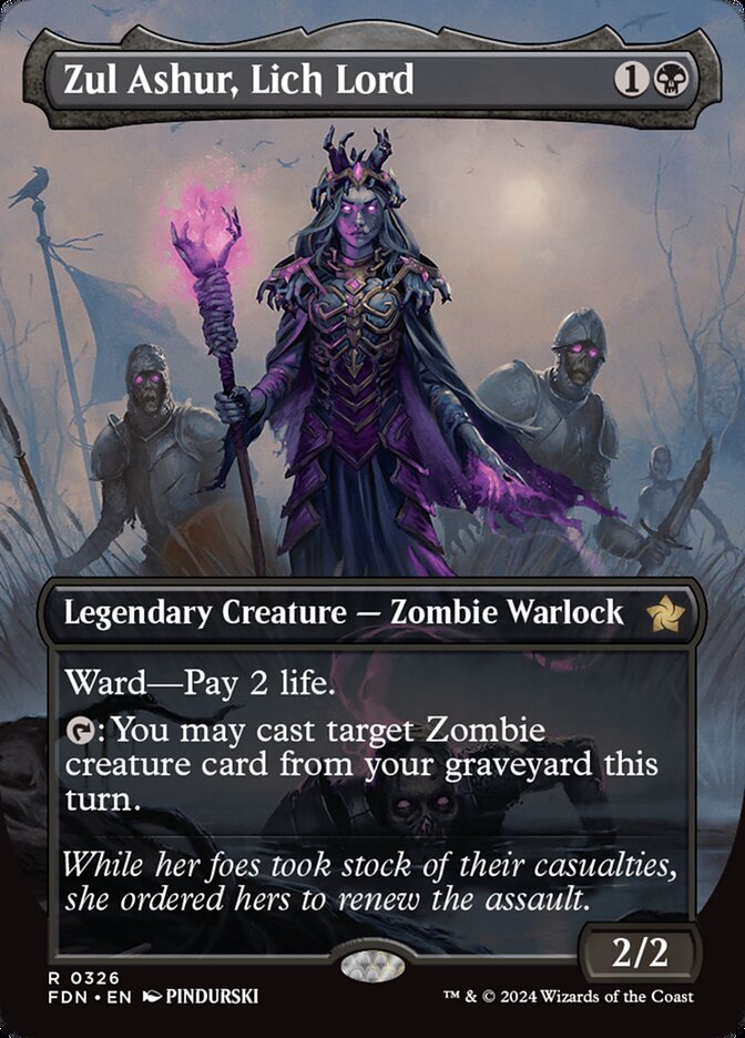Zul Ashur, Lich Lord 326 (Foundations)  - Borderless | Good Games Morley