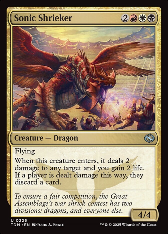 Sonic Shrieker 226 (Tarkir: Dragonstorm)  - Foil | Good Games Morley