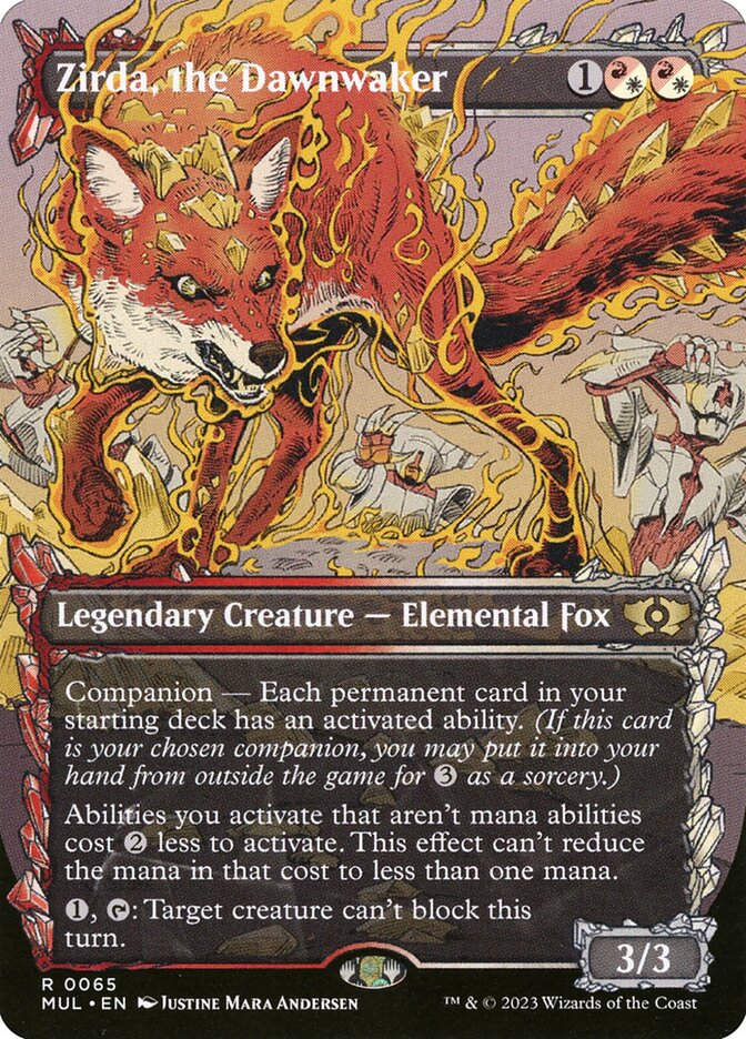 Zirda, the Dawnwaker 65 (March of the Machine: Multiverse Legends)  - Borderless Foil | Good Games Morley