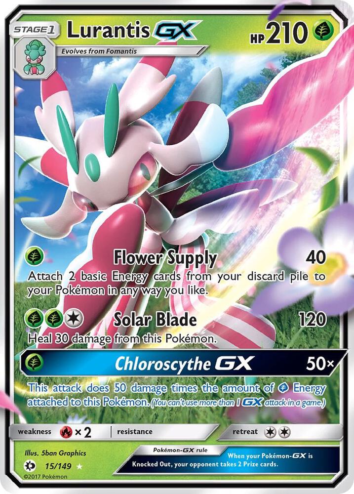Lurantis GX 15/149 (SM Base Set)  - Holofoil | Good Games Morley
