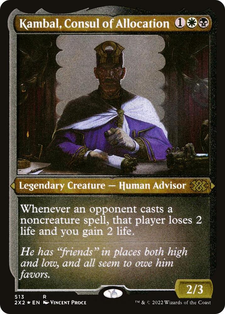 Kambal Consul of Allocation Foil Etched 513 (Double Masters 2022)  - Foil | Good Games Morley