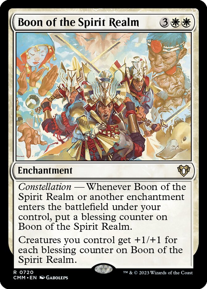Boon of the Spirit Realm 720/451 (Commander Masters)  | Good Games Morley