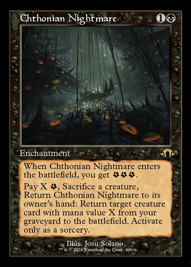 Chthonian Nightmare 406/319 (Modern Horizons 3)  - Retro Foil | Good Games Morley