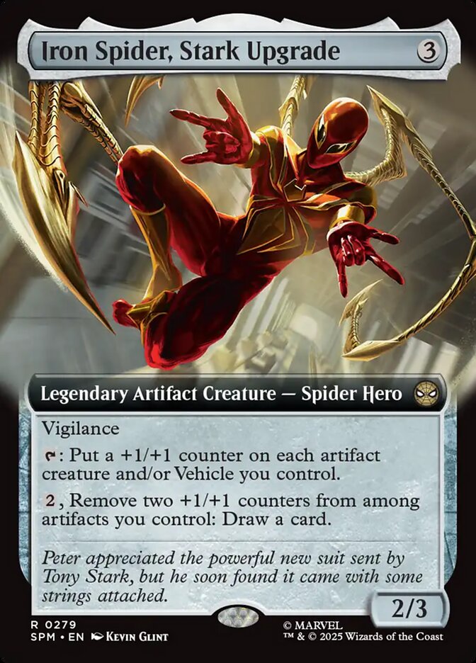 Iron Spider, Stark Upgrade 279/198 (Marvel's Spider-Man)  - Extended Art Foil | Good Games Morley