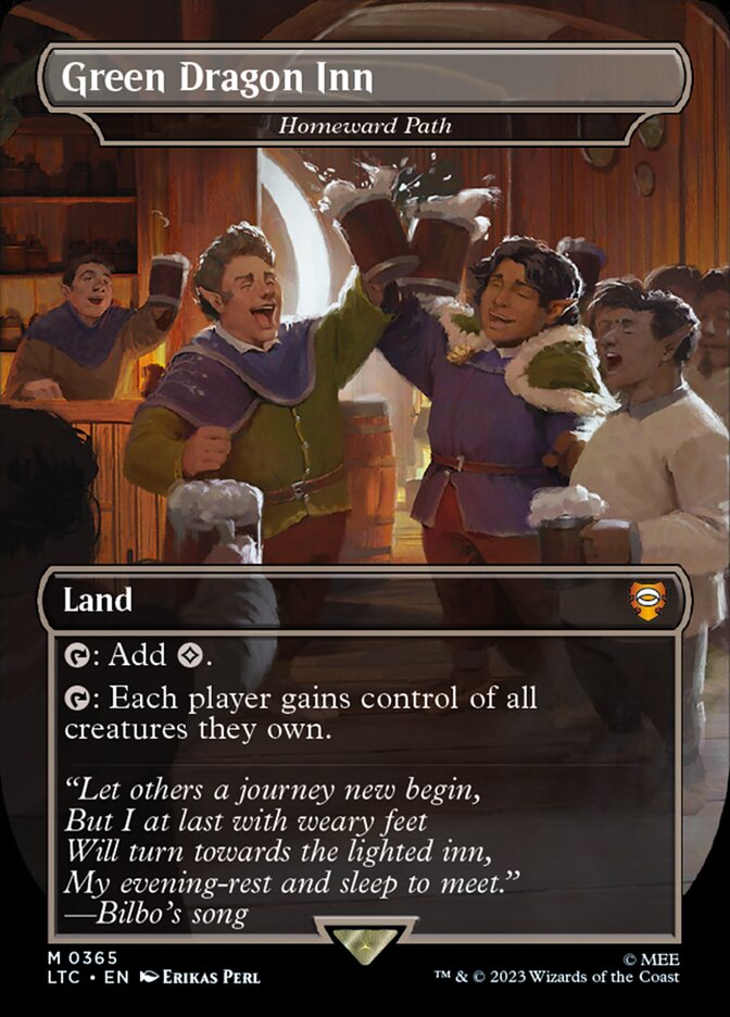 Green Dragon Inn - Homeward Path 365 (Commander: The Lord of the Rings: Tales of Middle-earth)  - Borderless Foil | Good Games Morley