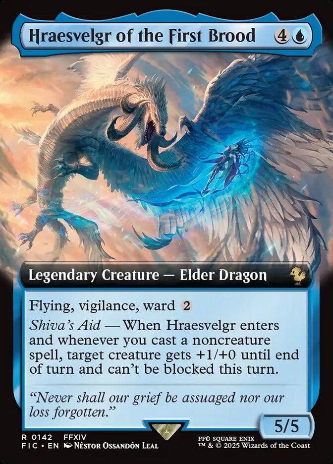 Hraesvelgr of the First Brood 142 (Commander: FINAL FANTASY)  - Extended Art | Good Games Morley