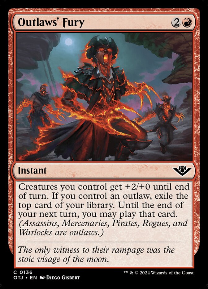 Outlaws' Fury 136/286 (Outlaws of Thunder Junction)  - Foil | Good Games Morley