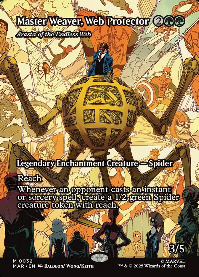 Master Weaver, Web Protector - Arasta of the Endless Web 32 (Marvel Universe Eternal-Legal)  - Borderless | Good Games Morley