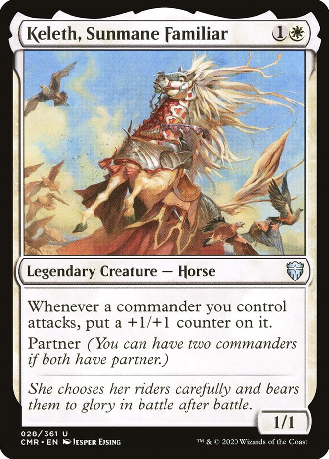 Keleth, Sunmane Familiar 28 (Commander Legends)  - Foil | Good Games Morley