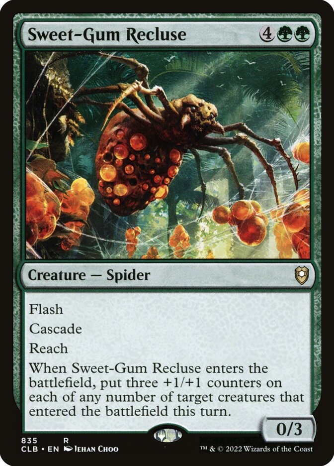 Sweet-Gum Recluse 835 (Commander Legends: Battle for Baldur's Gate)  | Good Games Morley