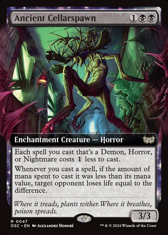 Ancient Cellarspawn 47 (Commander: Duskmourn: House of Horror)  - Extended Art | Good Games Morley