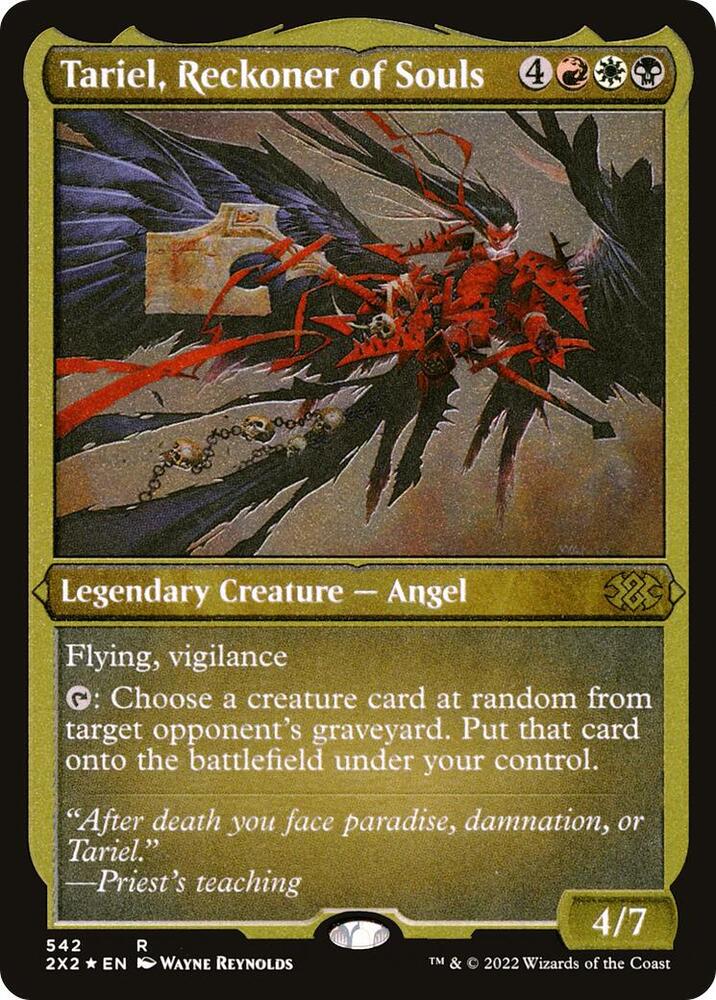 Tariel Reckoner of Souls Foil Etched 542 (Double Masters 2022)  - Foil | Good Games Morley