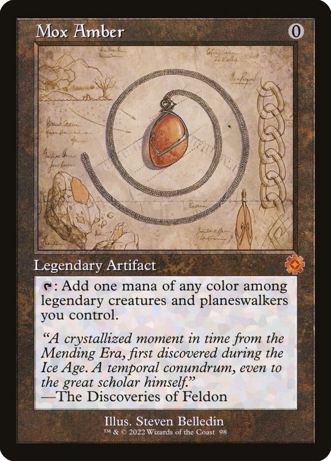 Mox Amber Schematic 98 (The Brothers' War: Retro Frame Artifacts)  | Good Games Morley