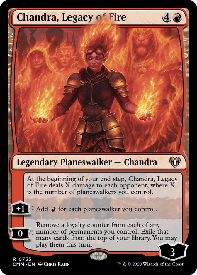 Chandra, Legacy of Fire 735/451 (Commander Masters)  | Good Games Morley