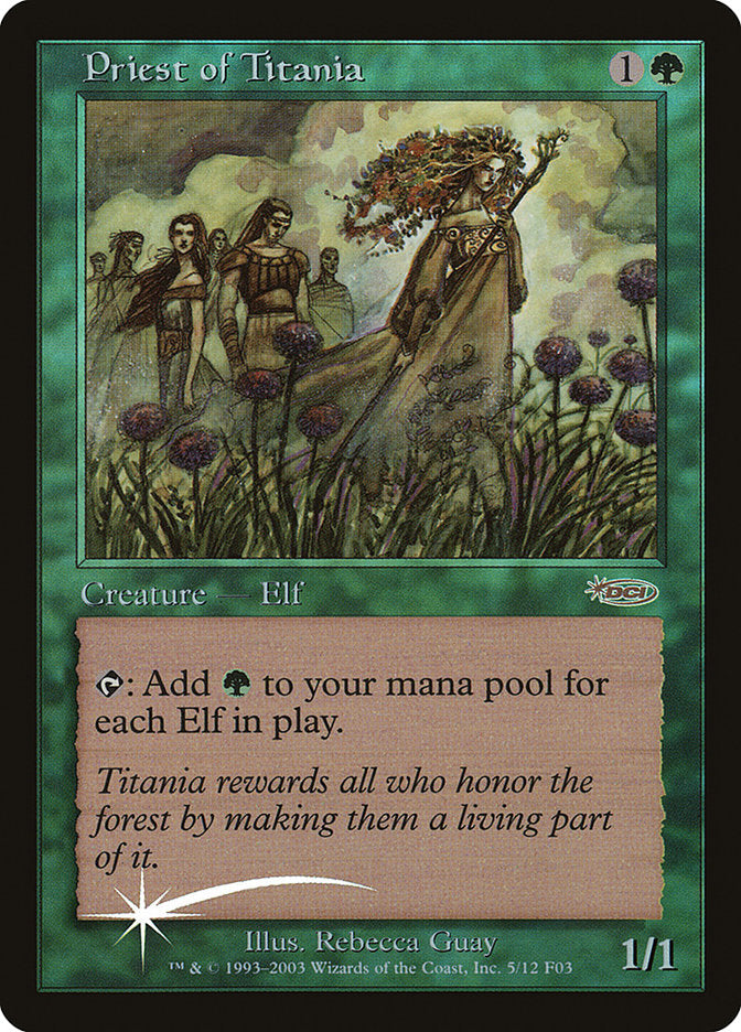 Priest of Titania 5 (FNM Promos)  - Foil | Good Games Morley