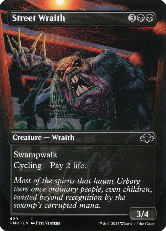 Street Wraith 429 (Dominaria Remastered)  - Borderless Foil | Good Games Morley