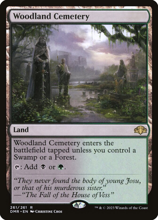 Woodland Cemetery 261/261 (Dominaria Remastered)  - Foil | Good Games Morley