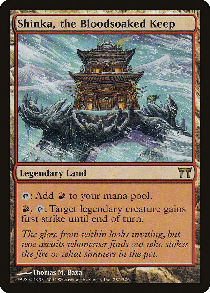 Shinka, the Bloodsoaked Keep 282/306 (Champions of Kamigawa)  | Good Games Morley
