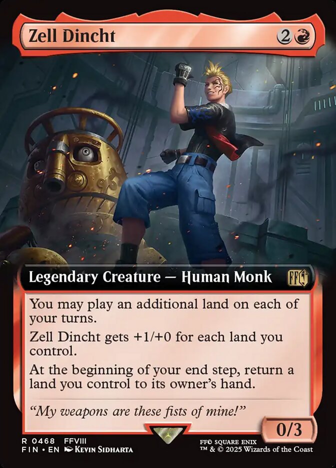 Zell Dincht 468/309 (FINAL FANTASY)  - Extended Art | Good Games Morley