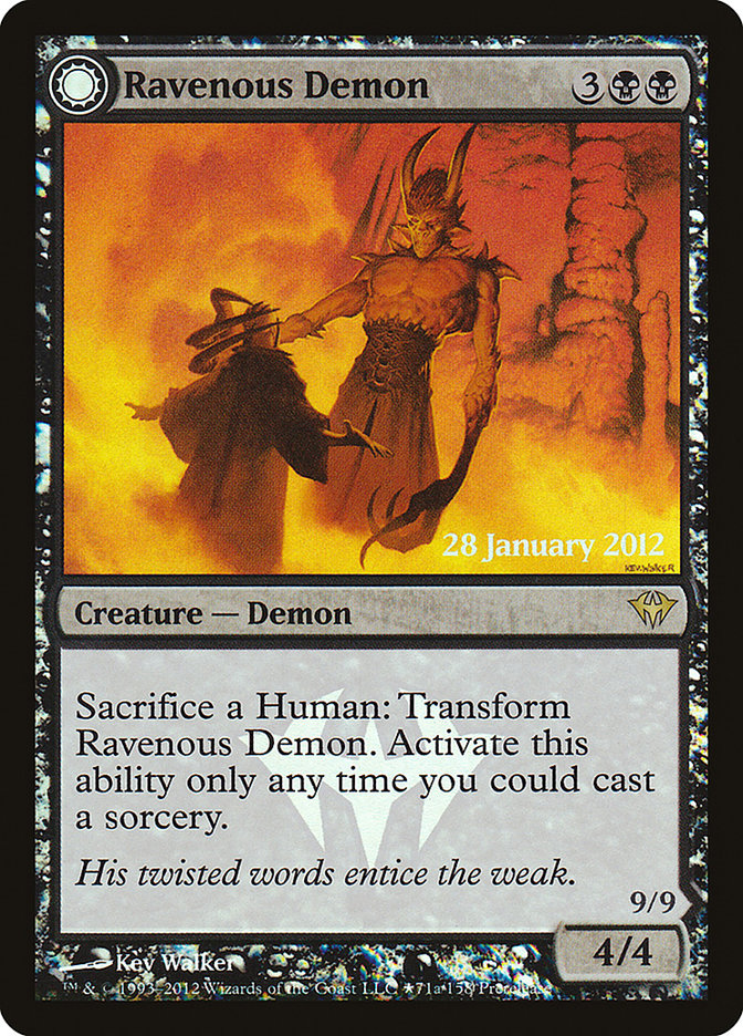 Ravenous Demon // Archdemon of Greed 71★/5 (Prerelease Cards)  - Foil | Good Games Morley