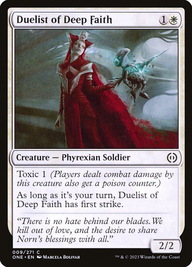 Duelist of Deep Faith 9/271 (Phyrexia: All Will Be One)  - Foil | Good Games Morley
