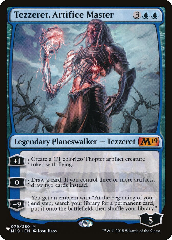 Tezzeret, Artifice Master M19-79/5075 (The List Reprints)  | Good Games Morley