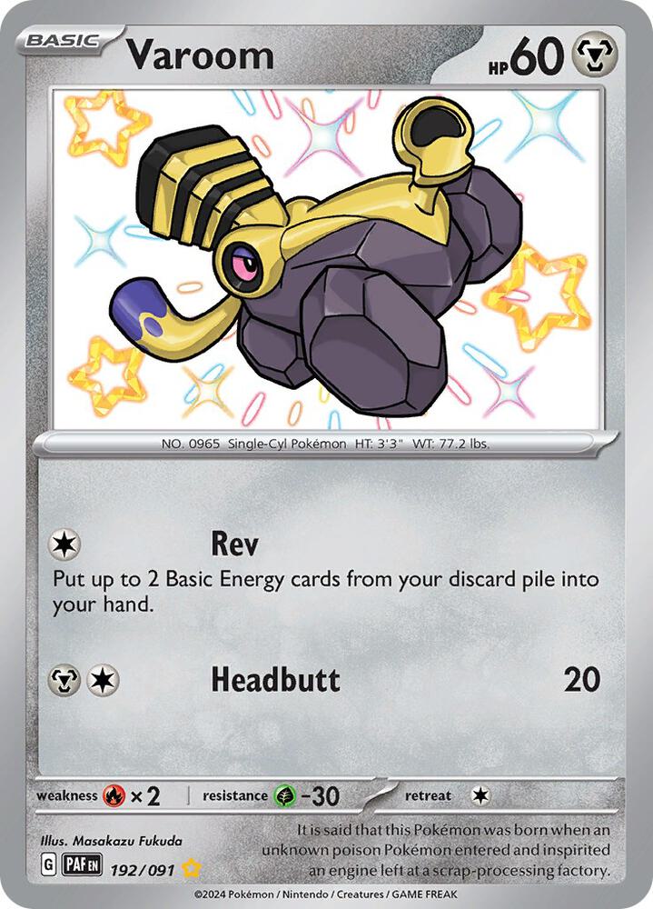 Varoom 192/091 (SV: Paldean Fates)  - Holofoil | Good Games Morley