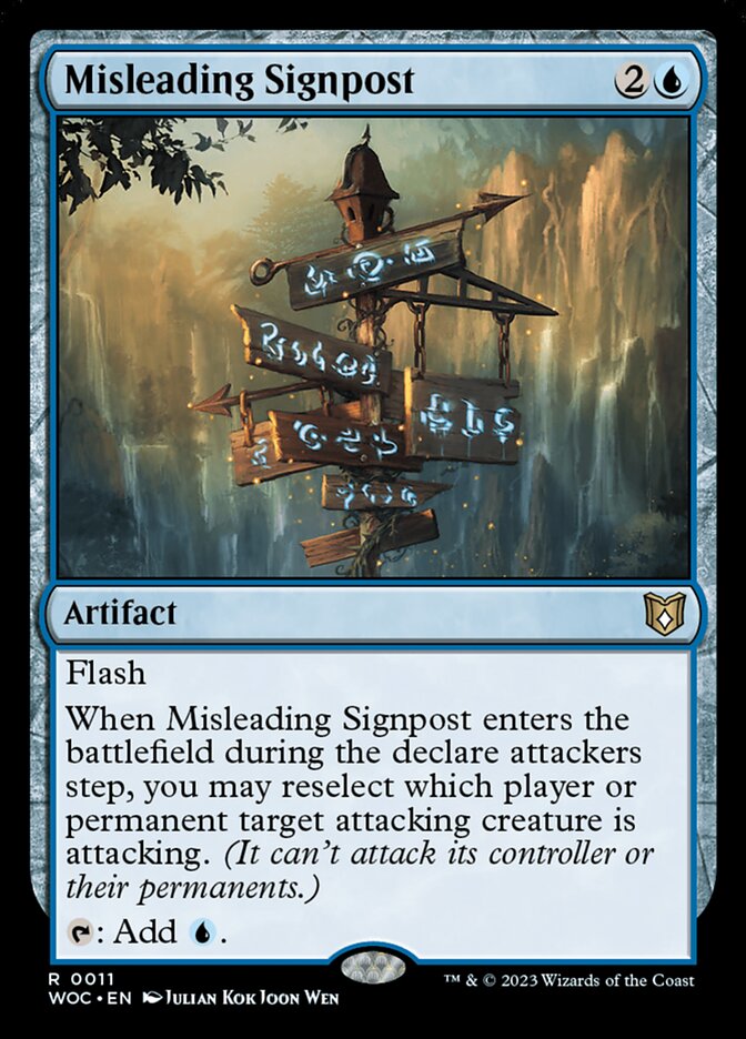 Misleading Signpost 11/173 (Commander: Wilds of Eldraine)  | Good Games Morley
