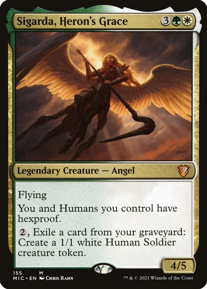 Sigarda, Heron's Grace 155 (Commander: Innistrad: Midnight Hunt)  | Good Games Morley