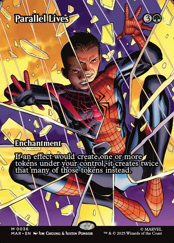 Parallel Lives 36 (Marvel Universe Eternal-Legal)  - Borderless Foil | Good Games Morley