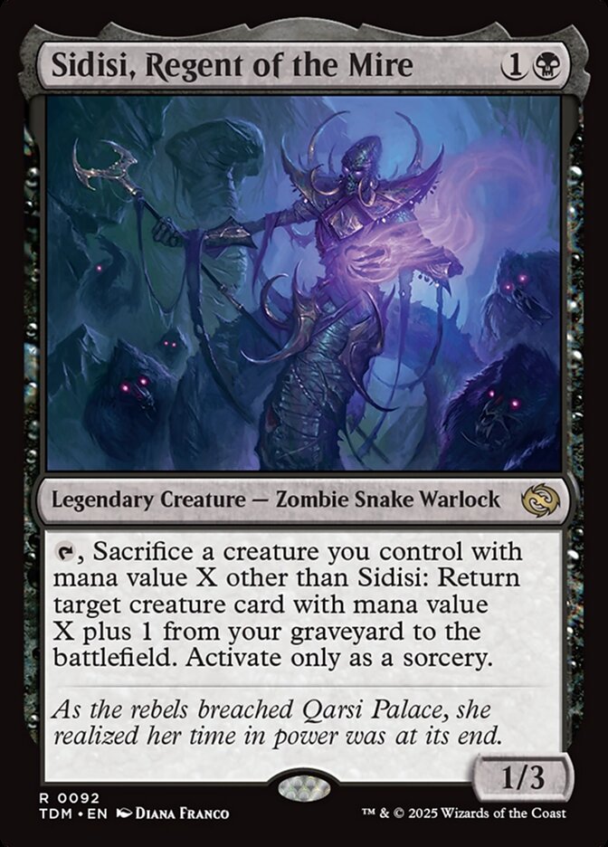 Sidisi Regent of the Mire 92 (Tarkir: Dragonstorm)  - Foil | Good Games Morley