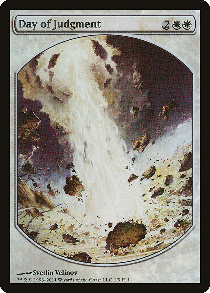 Day of Judgment 1 (Magic Player Rewards)  - Textless Foil | Good Games Morley