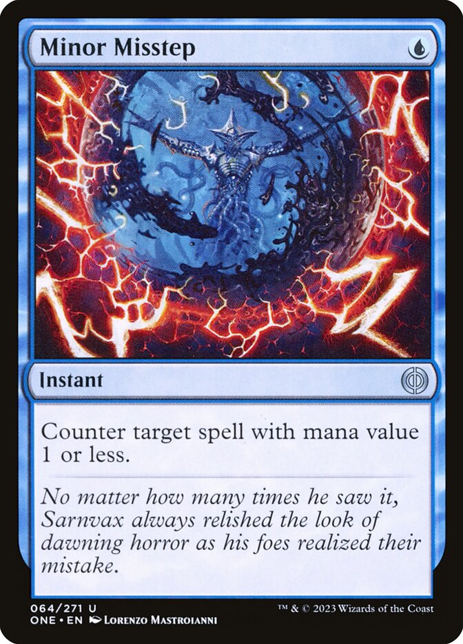 Minor Misstep 64/271 (Phyrexia: All Will Be One)  - Foil | Good Games Morley
