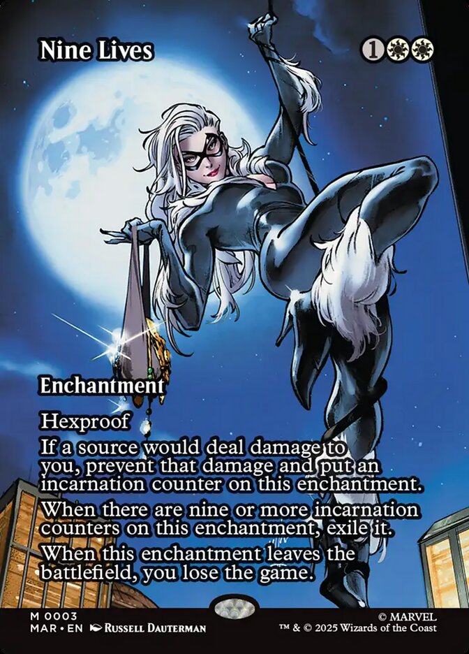Nine Lives 3 (Marvel Universe Eternal-Legal)  - Borderless Foil | Good Games Morley