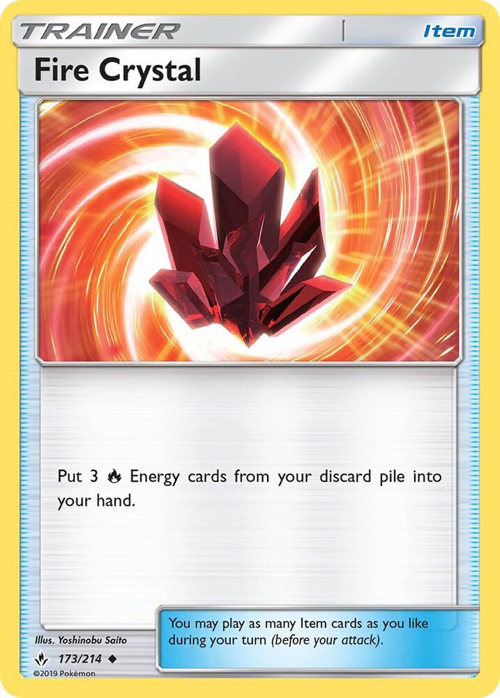 Fire Crystal 173/214 (SM - Unbroken Bonds)  | Good Games Morley