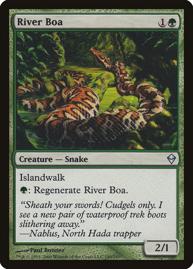 River Boa 180/249 (Zendikar)  - Foil | Good Games Morley