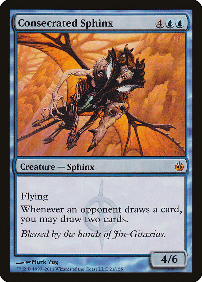 Consecrated Sphinx 21/155 (Mirrodin Besieged)  - Foil | Good Games Morley
